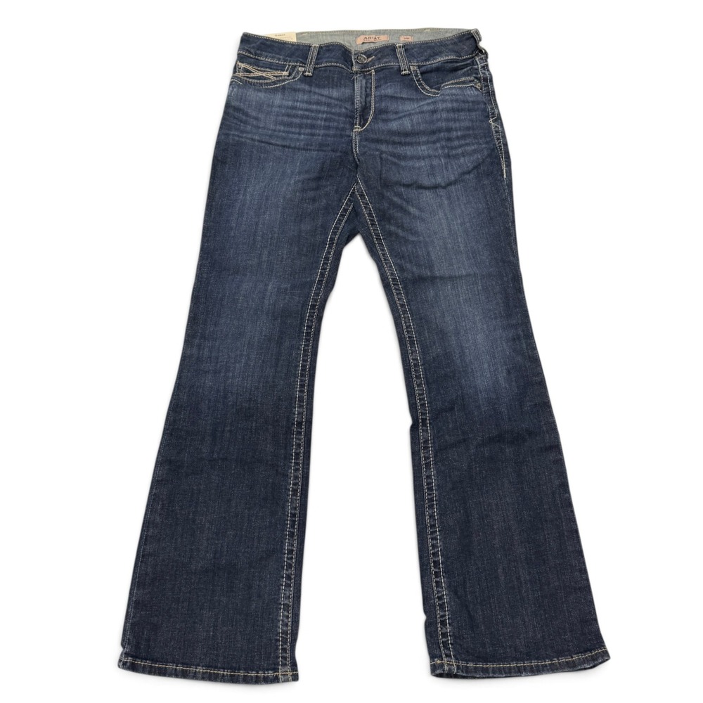 Ariat Perfect Rise Boot Cut Jeans Dark Wash Stretch Denim Womens 33 R x 33 NWT